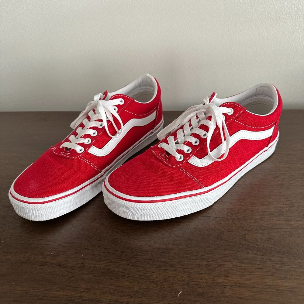 VANS Old Skool Racing Red & True White Shoes